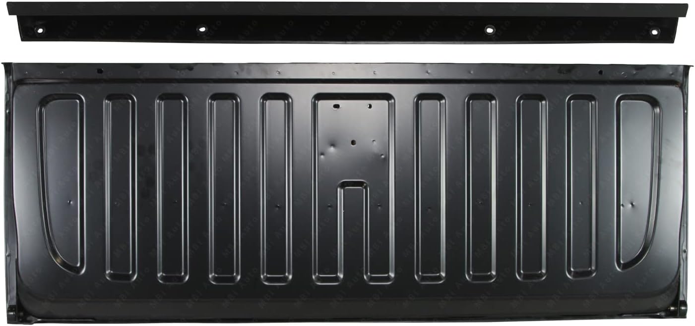 Primered Steel, Tailgate Complete Assembly W/Lock Compatible with 2007-2013 Chevy Silverado & GMC Sierra 1500 2500 3500 Pickup, GM1901104L
