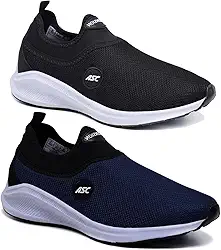 Kit 2 Pares Tênis Ortopédico Unissex Ascension | Estilo Meia, Sem Cadarço – Leve, Confortável, Calce Fácil | Para Caminhada, Academia e Uso Diário