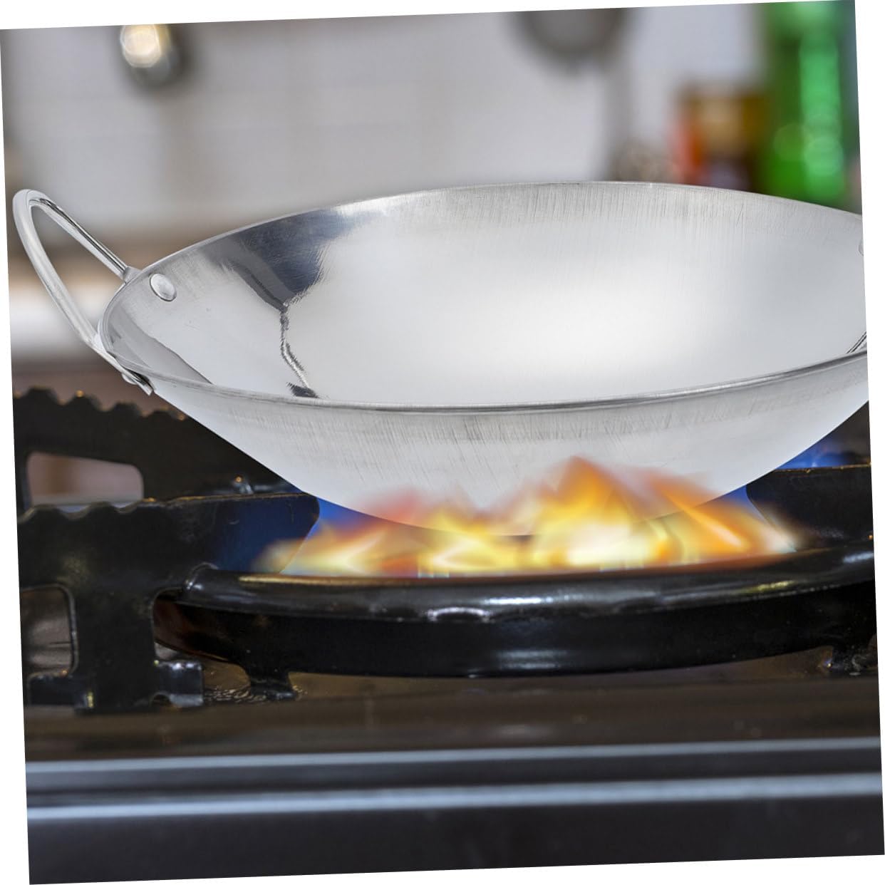 Home Cooking Pan Stainless Steel Griddle Seafood Hotpot Double Handle Round Pot Easy Clean Safe Material Kitchen Cookware