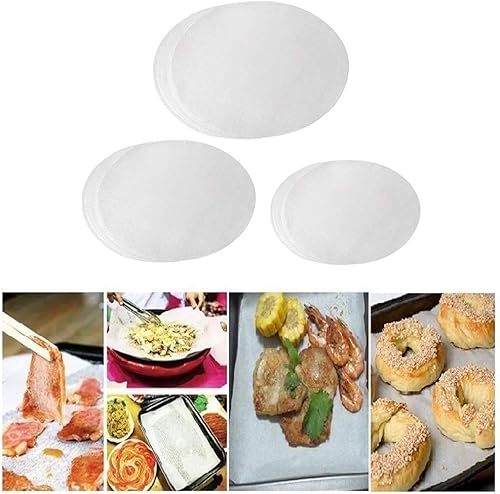 Juego de círculos para hornear de papel pergamino – Papel de hornear redondo antiadherente de 4 pulgadas, 7 pulgadas, 9 pulgadas.
