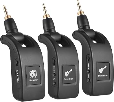 2.4G Wireless Guitar System Rechargeable Transmitter Receiver