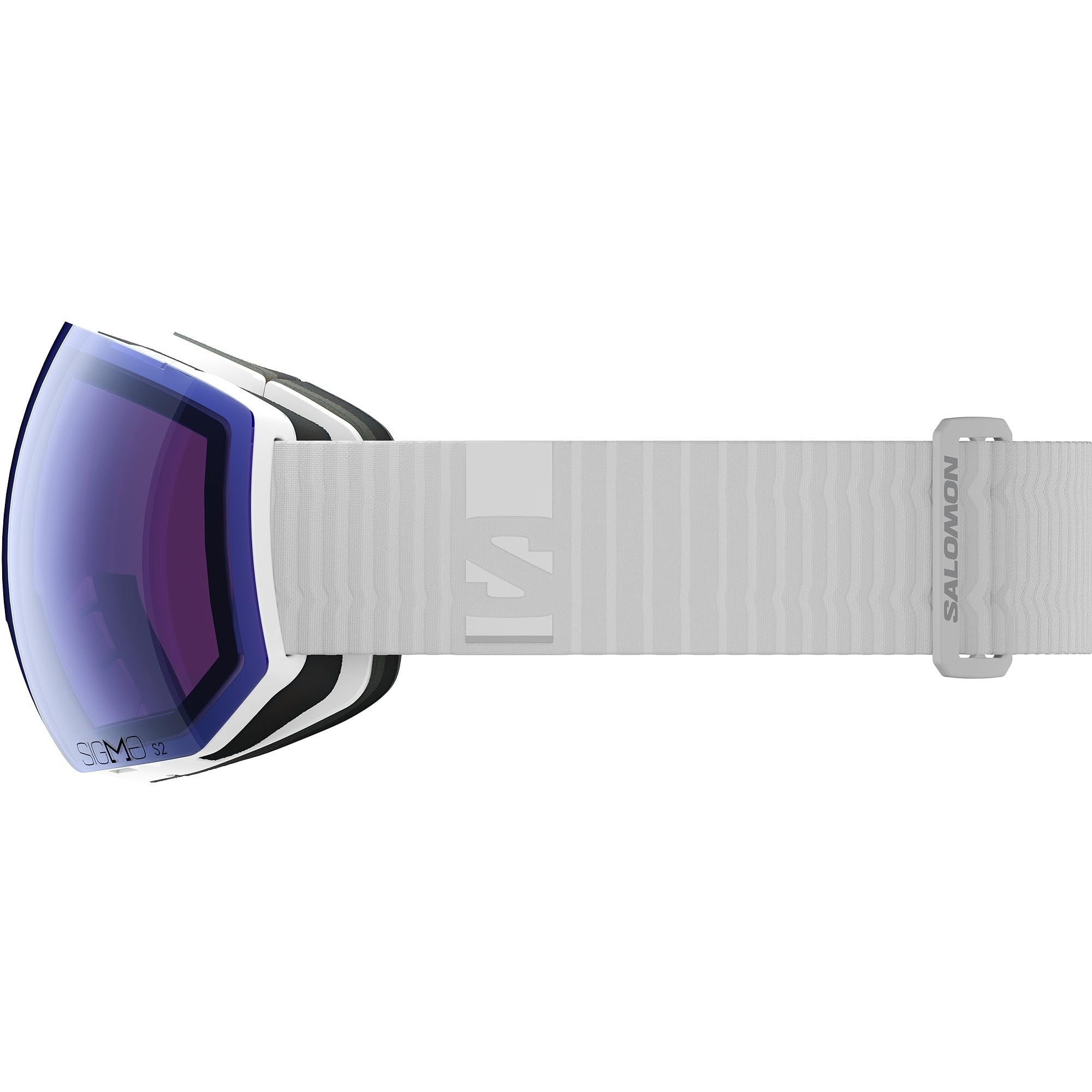 Salomon RADIUM PRO SIGMA Goggles for Kids Anti-Fog Ski Goggles for Trail Running and Mountain Sports White/Ice Blue - Image 3