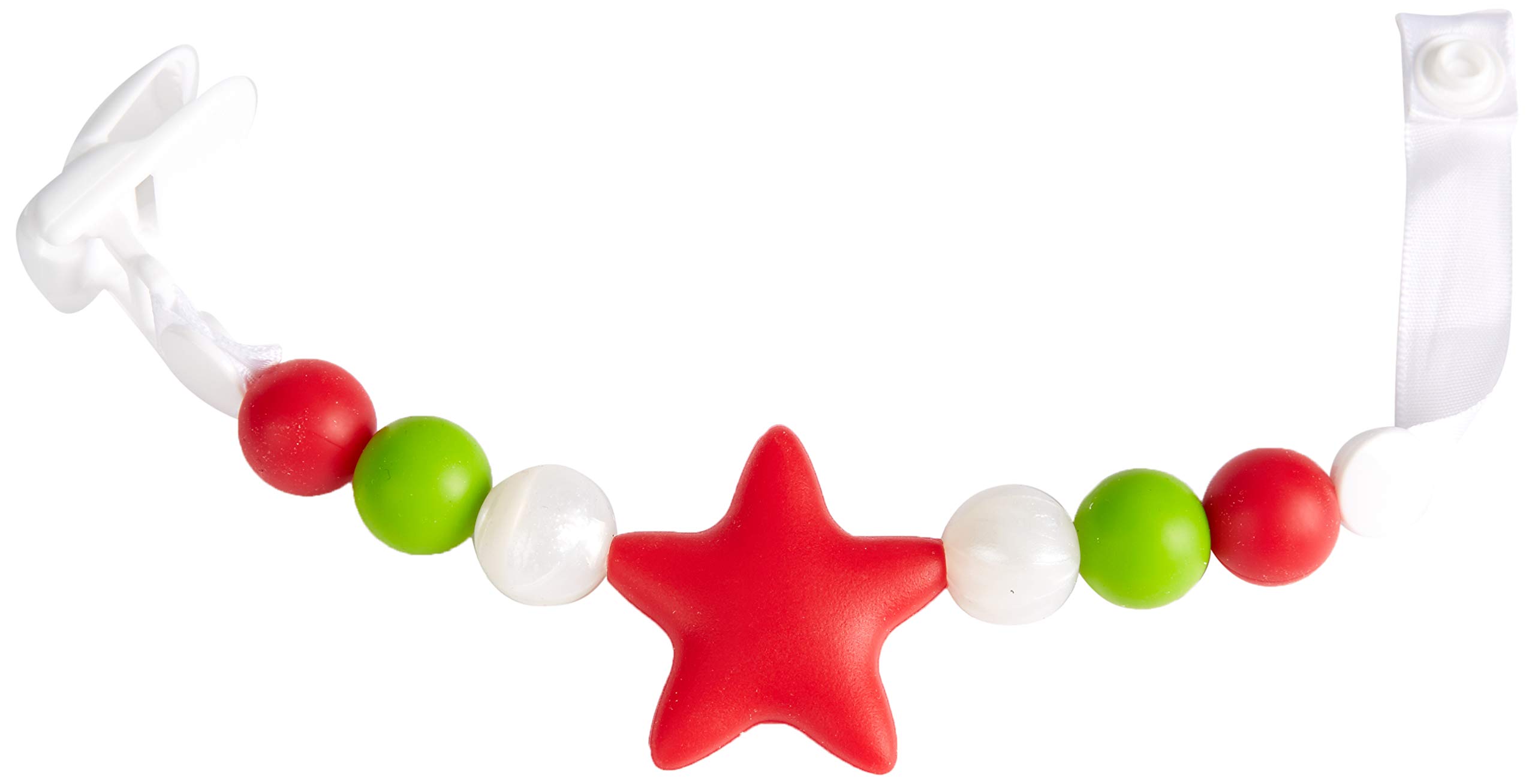 Nibbling Stellar Dummy Clip, Red/Green