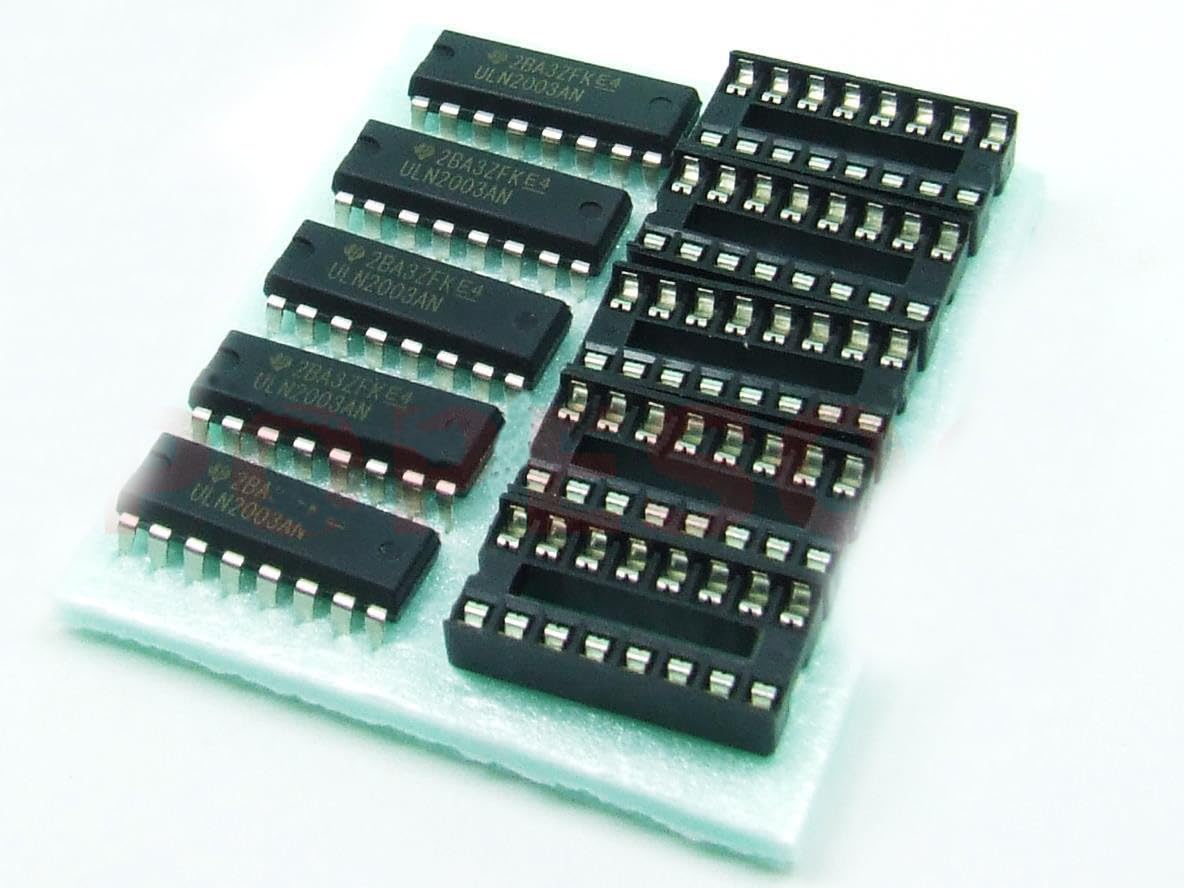 POPESQ® 5 pz. x ULN2003 Array di transistor NPN Darlington con Zoccolo #A825