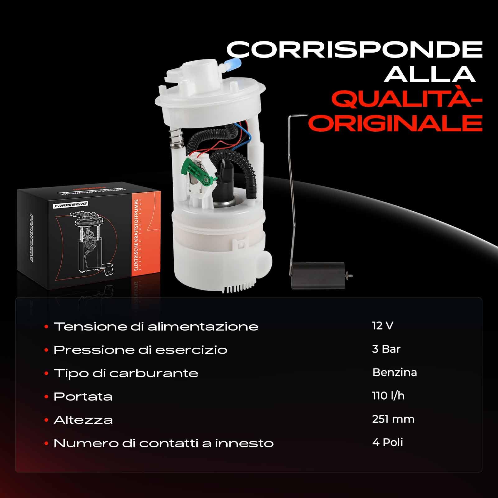 Carburante Pompa Benzina per Barchetta Doblo Punto Seicento 1.1L 1.2L 1.6L 1.8L 1998-2005 347041