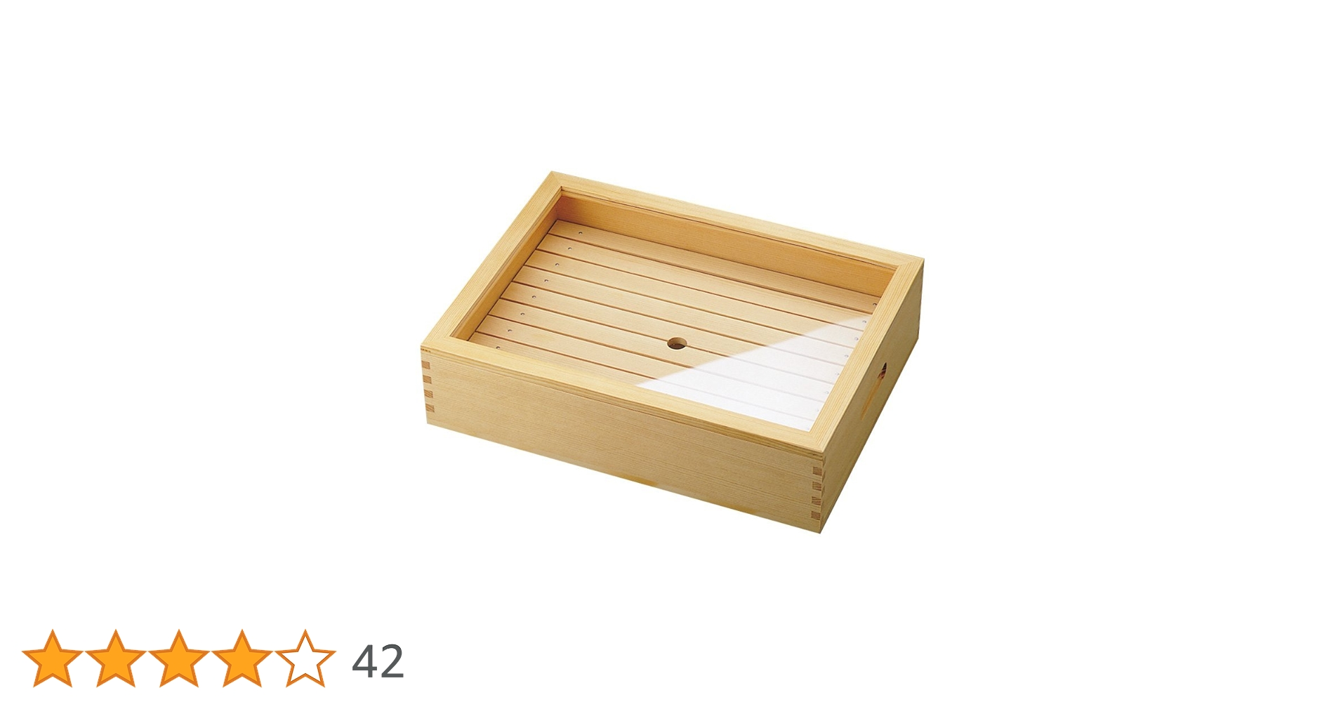 ヤマコー（用美）木製ネタケース（ネタ箱）目皿•アクリル蓋付き 木製 ネタ箱 目皿・アクリル蓋付 用美(ヤマコー) 大サイズ