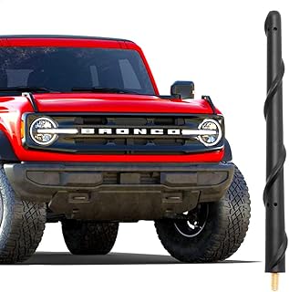 KSaAuto Antenna for Ford Bronco 2019-2023, Ford Bronco Antenna Replacement, 7 Inch Stubby Ford Bronco Sport Antenna, Short Spiral Truck Off Road Car AM FM Radio Ford Bronco Accessories