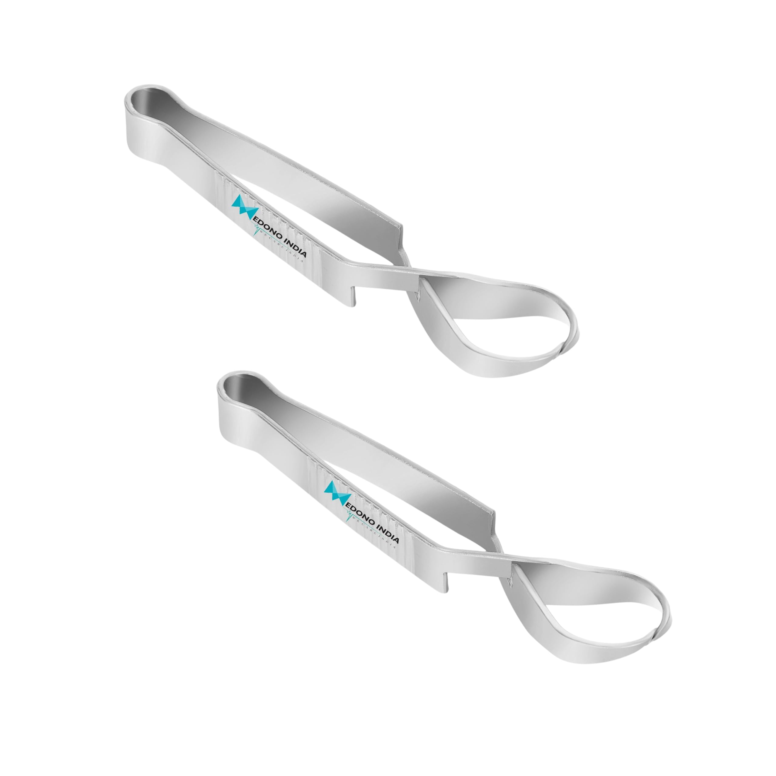 Medono India Cross Action Star Towel Clip Surgical 4" Inch (Pack of 2) Stainless Steel