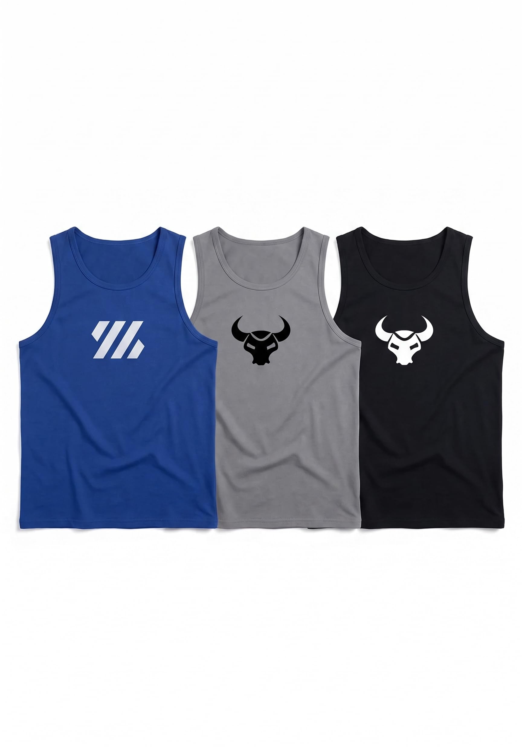 Men's Gym Vest,Sleeveless Tank Top, Lightweight Breathable Polyester, Stretchable Workout Vest for Gym, Running & Fitness Training Pack of 3-picture-33
