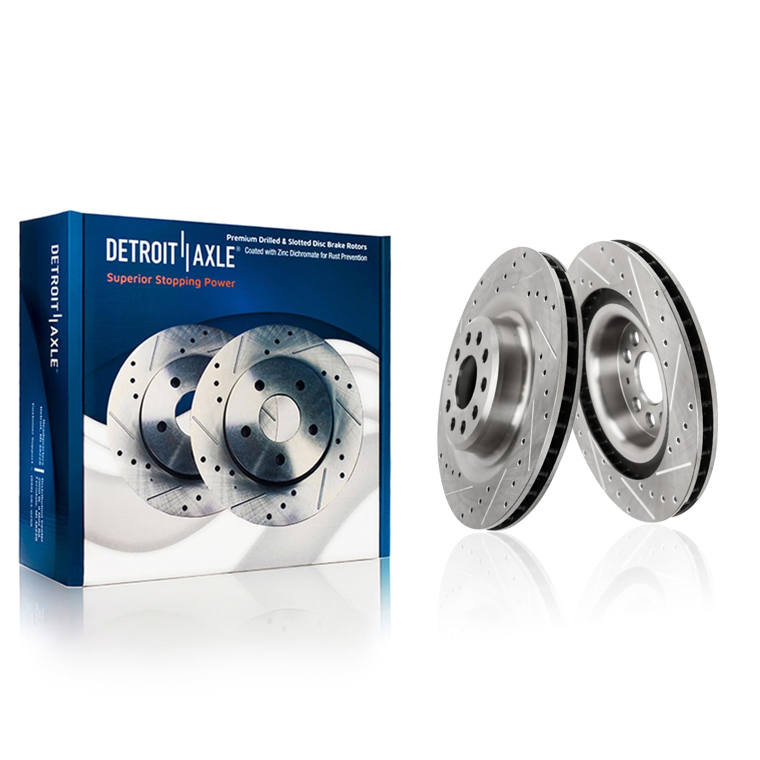 Detroit Axle - Rear Brake Rotors for 2016-2021 Tesla Model S Model X