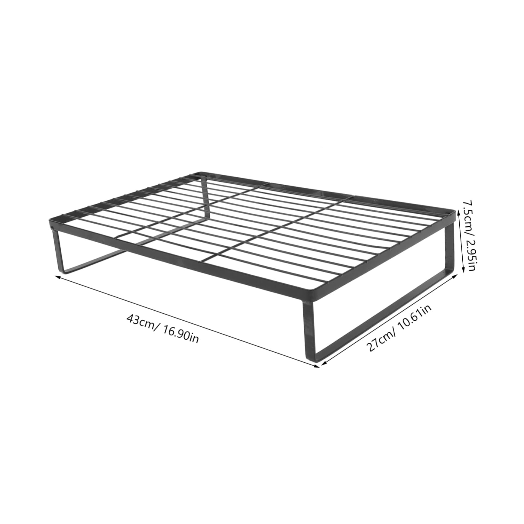 Supporto Per Fornello a Induzione e Copertura Superiore Del Piano Cottura Cucina, Griglia in Metallo Resistente Per Riporre Utensili e Pentole, Organizer Da Tavolo Per Uso Domestico
