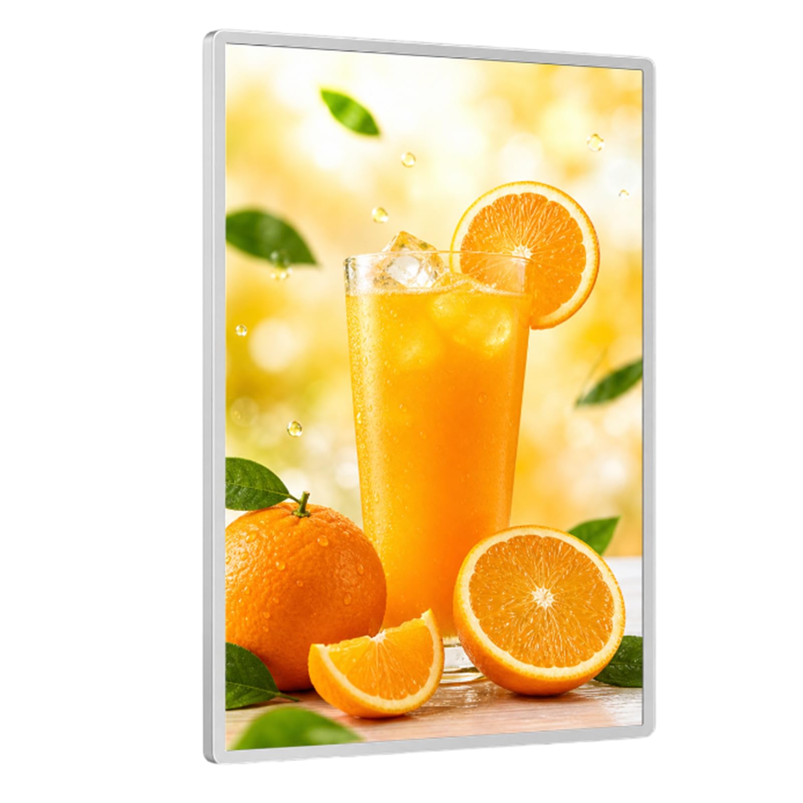 Pannello Menù retroilluminato a LED,Cornice Pubblicitaria A LED,Display Illuminato per Poster,Ultrasottile,Vetro Temperato,per Negozi,Bar,Ristoranti e Saloni,per Esposizione