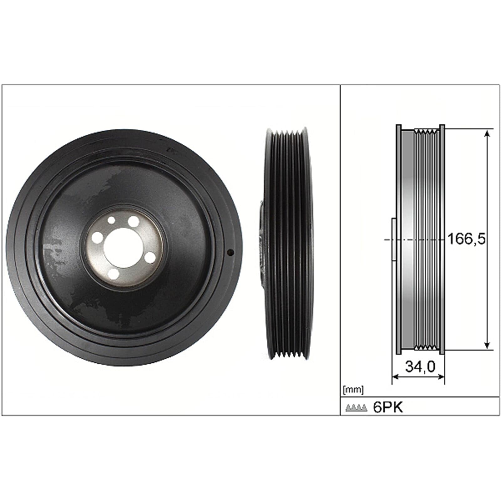 INA 544 0150 10 Puleggia cinghia albero a gomiti