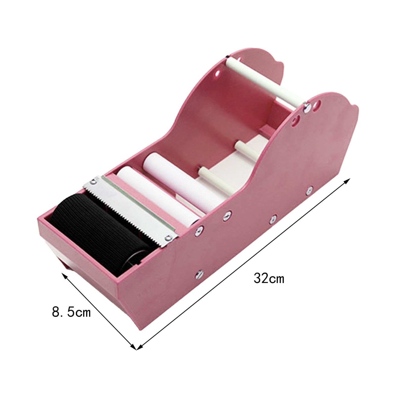Sharplace Dispenser di Nastro Adesivo Attivabile con Acqua, Dispenser Portatile di Nastro Adesivo per Imballaggio E Macchina Sigillatrice per Scatole di Imballa, rosa
