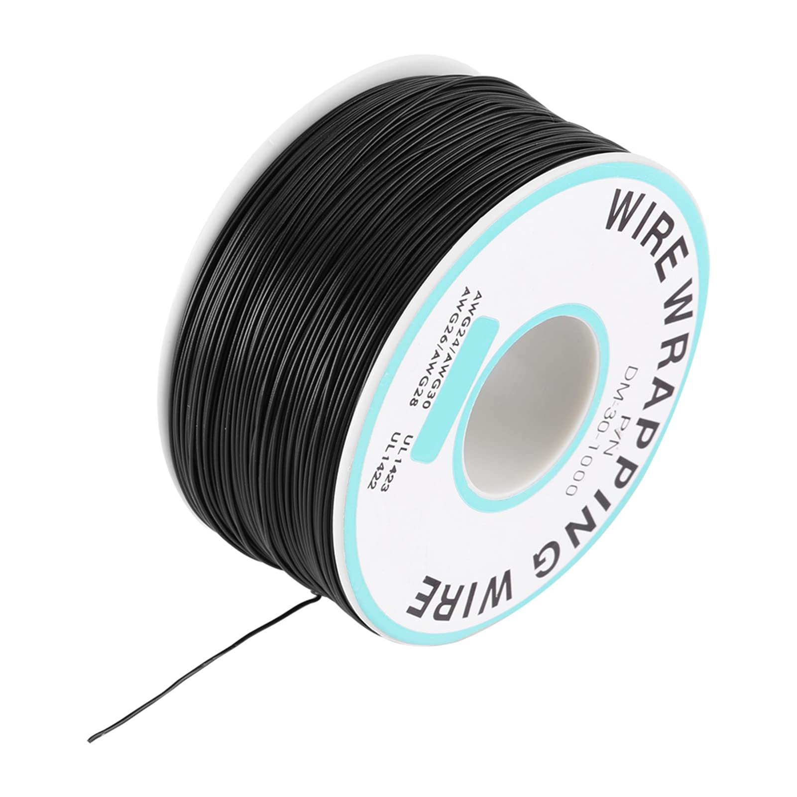 Kabel 0,25 mm drut pojedynczy przewód plażowy 30AWG 250 metrów czarny 7 x 7 x 4 niektóre 28-30awg Kynar Single Wire 0,05 mm 300c