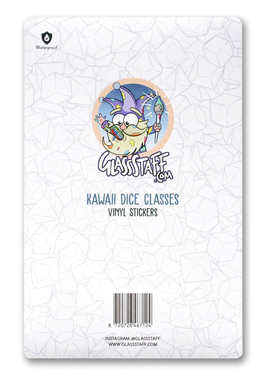 Glassstaff DND-Aufkleber 'Head In The Game' – Holografisch, Wasserfest & Lustig Für Echte Rollenspiel-Fans