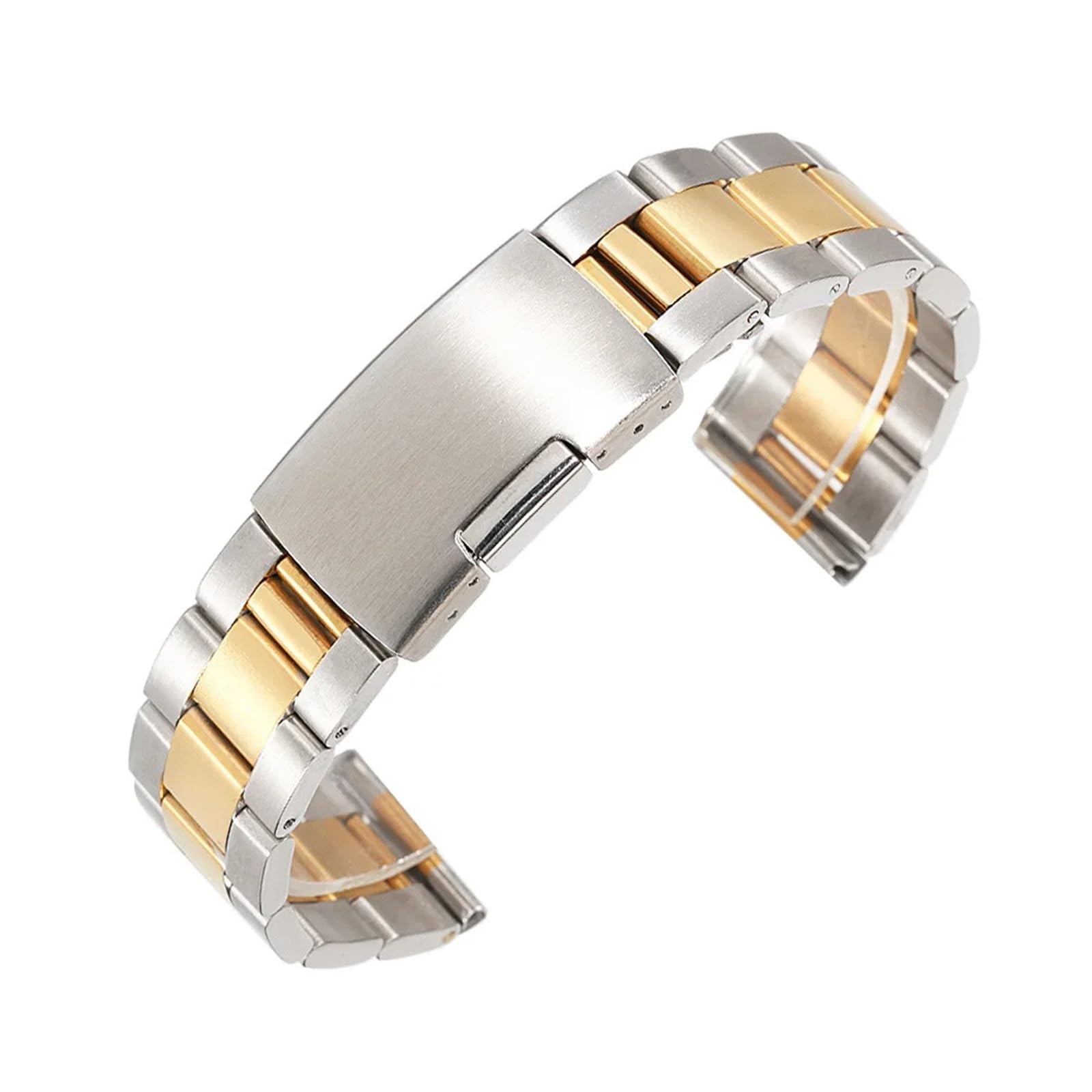 HMFANG Bracelet De Montre En Acier Inoxydable 18 Mm, 20 Mm, 22 Mm, 24 Mm, 26 Mm, 28 Mm, 30 Mm, Boucle Déployante, Bracelet De Rechange For Montre-bracelet For Hommes, Accessoires