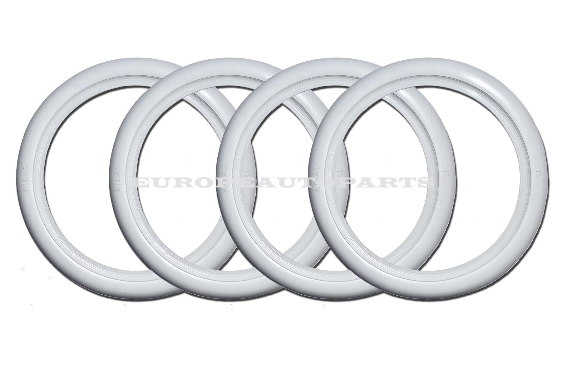 Whitewall Tire Trim Set Of 4 - 15 Inch Inserts (Atlas Style) - Wheel ...