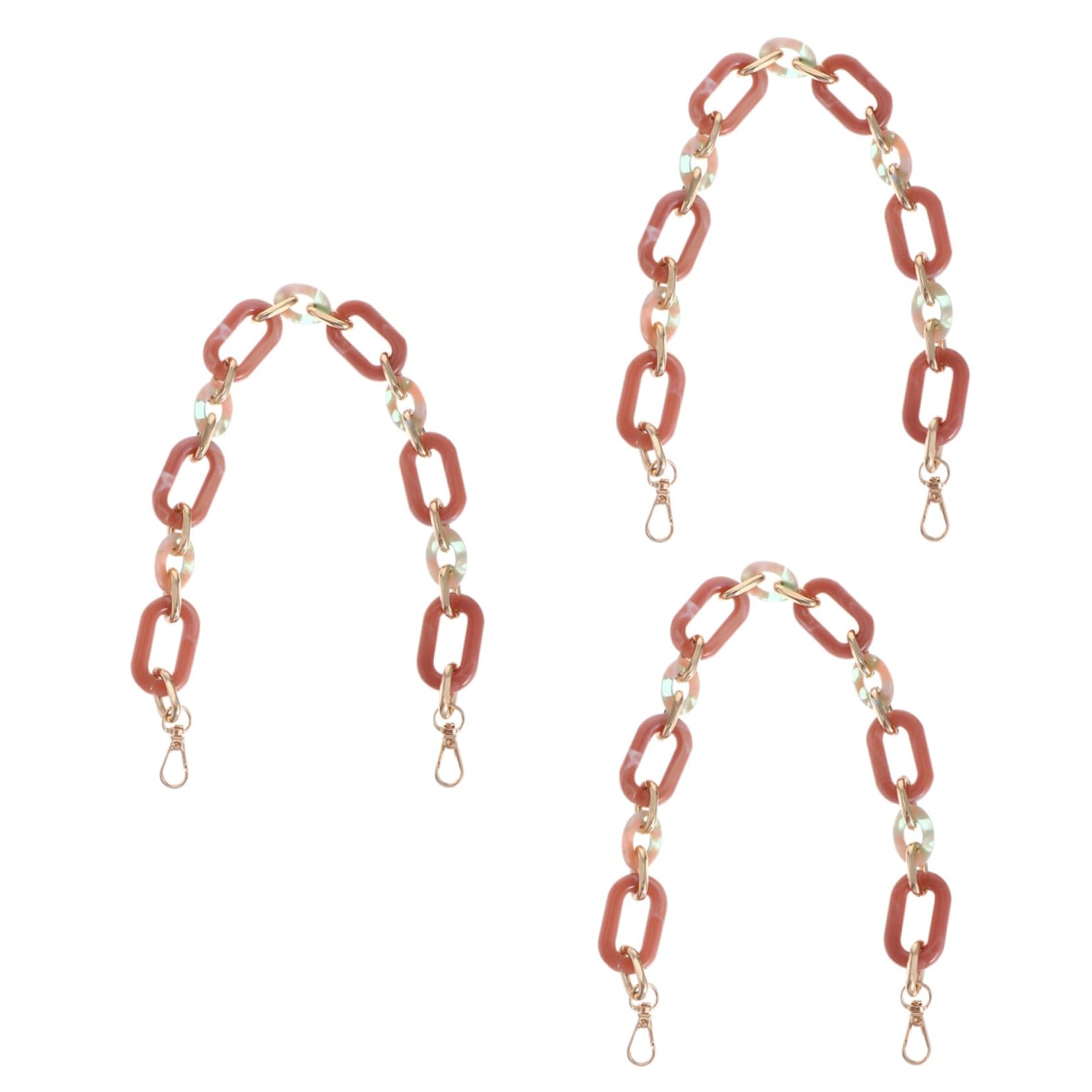 SEWACC 3piezas Correa De Resina De Alta Gama Para Bolso Reemplazo De Cadena Para Mano Strap Versátil y Duradero Fácil De Instalar Accesorio De Moda Para Múltiples Estilos De Bolsas