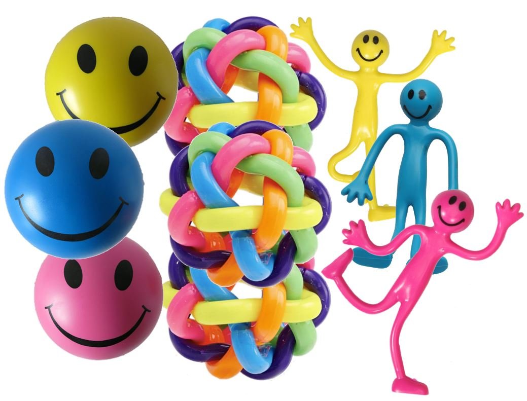 Fiddle Toys - Ultimate Fiddle Kit Stress Balls, Bendy Men, Rainbow Orbit Balls - Sensory Toys - Stress Relief Toys & ADHD Toys for Autism, SEN & PTSD
