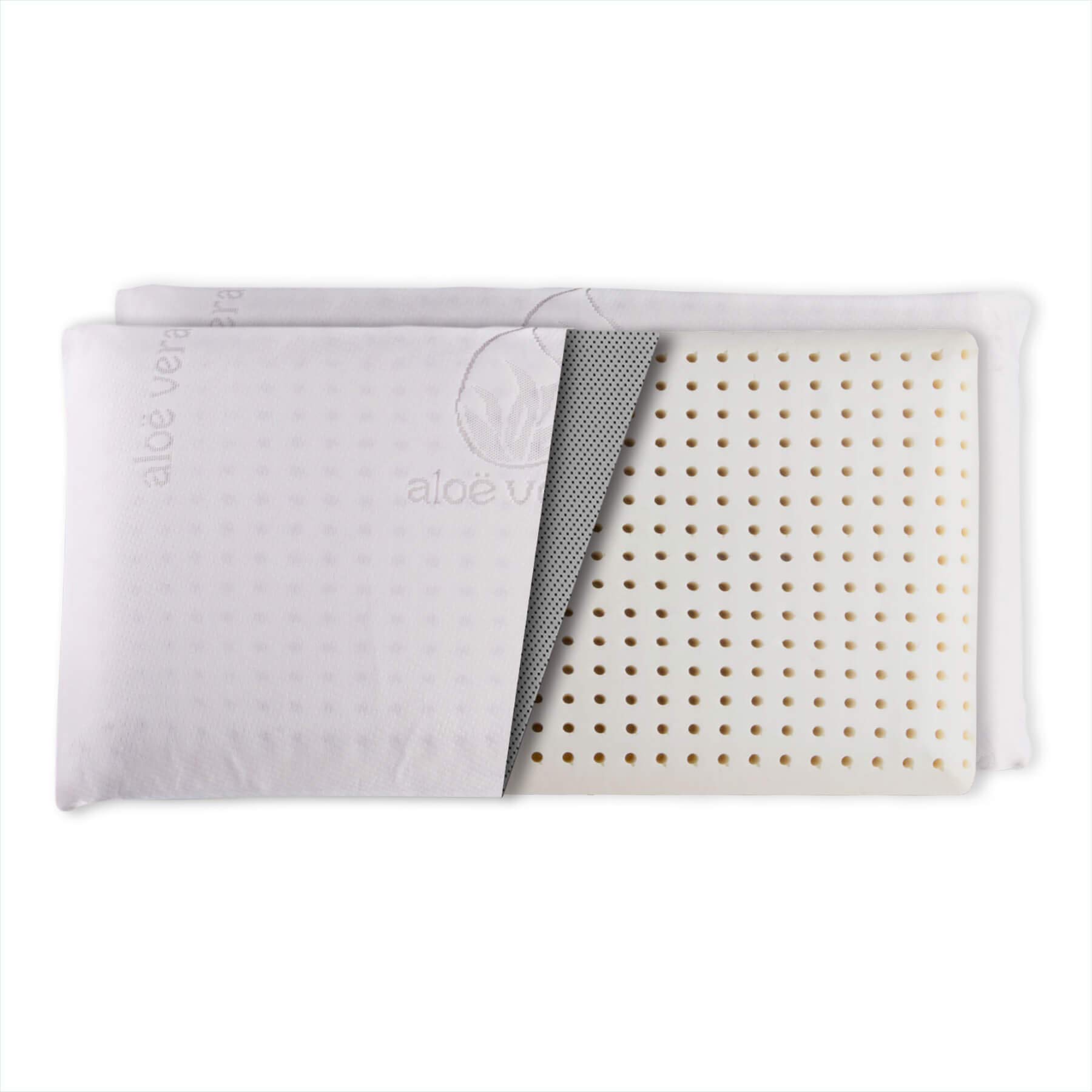Dreaming Kamahaus Almohada núcleo Látex 80cm | Núcleo 100% LÁTEX | Microperforado | Descanso Natural | Funda Stretch Aloe Vera | Gran Confort |
