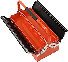 Organizador de caixa de ferramentas cantilever, fácil de cantilever, caixa de ferramentas 2 camadas 3 bandejas, maior capacidade de carga, rolamento portátil estável para oficinas