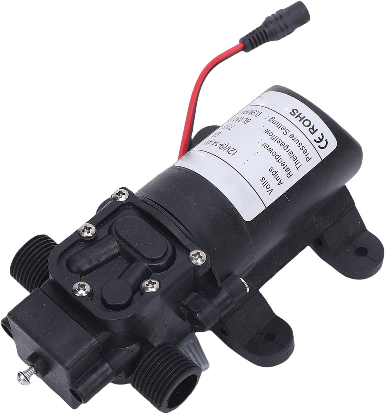 Aramox 72W Self Priming Sprayer Pump, High Power Water Pump with Self Priming for Cars RVs Boats Watering Irrigation (US Plug)