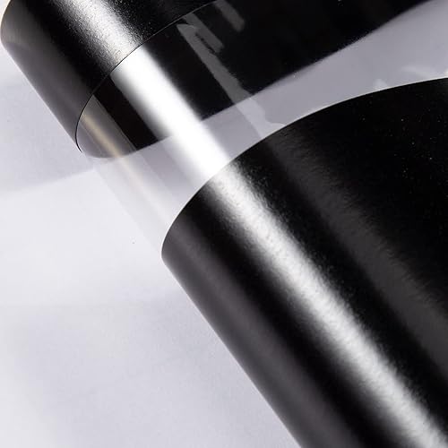 Miniatura 3 de nuoozy Universal Car Body Sports Racing Stripe Calcomanías gráficas para capucha lateral falda exterior espejo NJ021 negro (6 unidades)