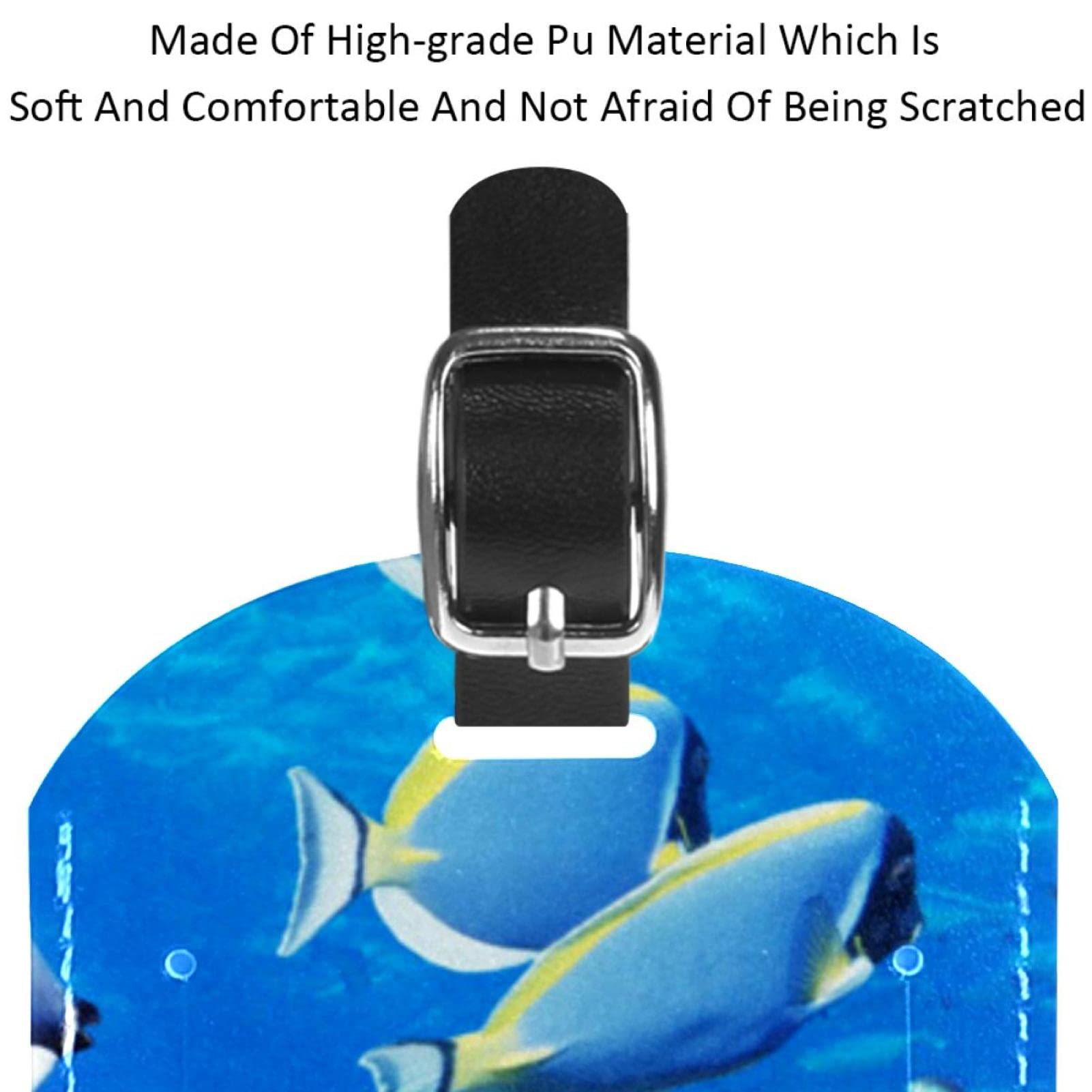 Amazon.co.jp: スーツケース用の荷物タグ、海のサンゴ色の魚 