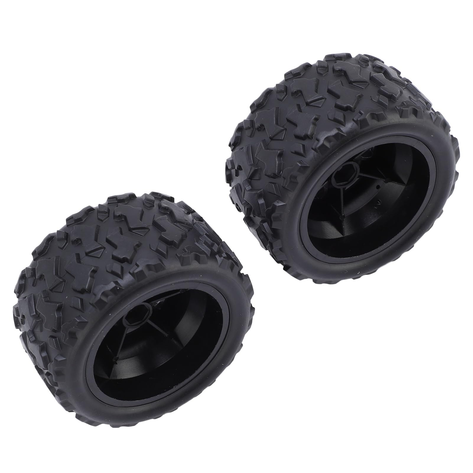 POENVFPO 2 Pneus De Voiture RC 1:18 – Roues Caoutchouc Brossé Compatibles HS 18302 18303 18304 18311 18312 18313 18314