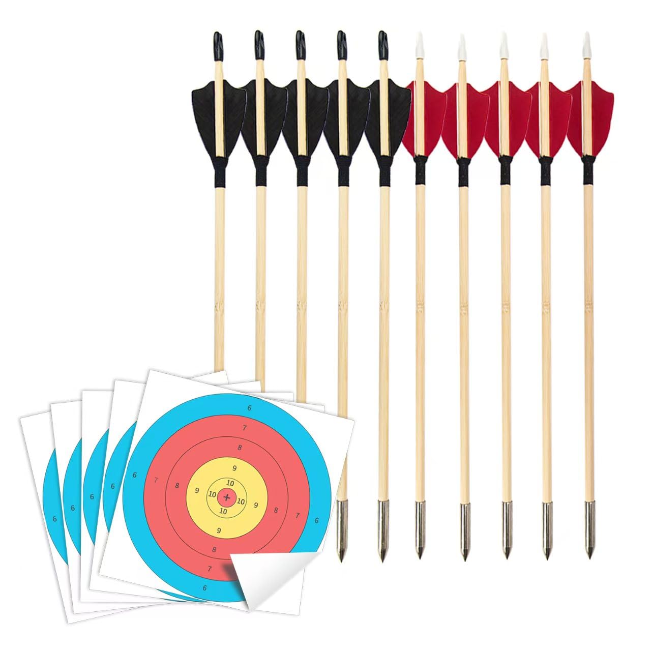 Photo 1 of 10 Arrows with 5 Target Sheets for Mini Compound Bow (10 Arrows with 5 Target Sheets)