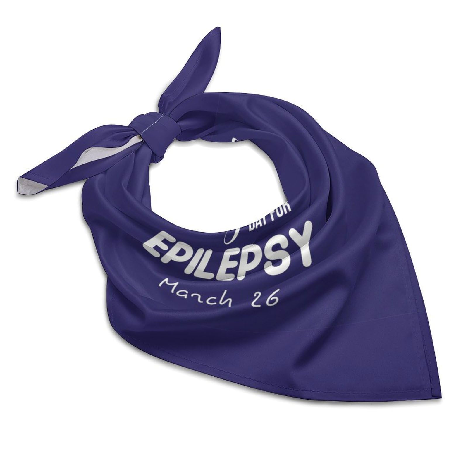 Csemeie Epilepsy Awareness Day 2023 Bandana Hair Scarf Headband Adjustable Neckerchief for Men Women Decor