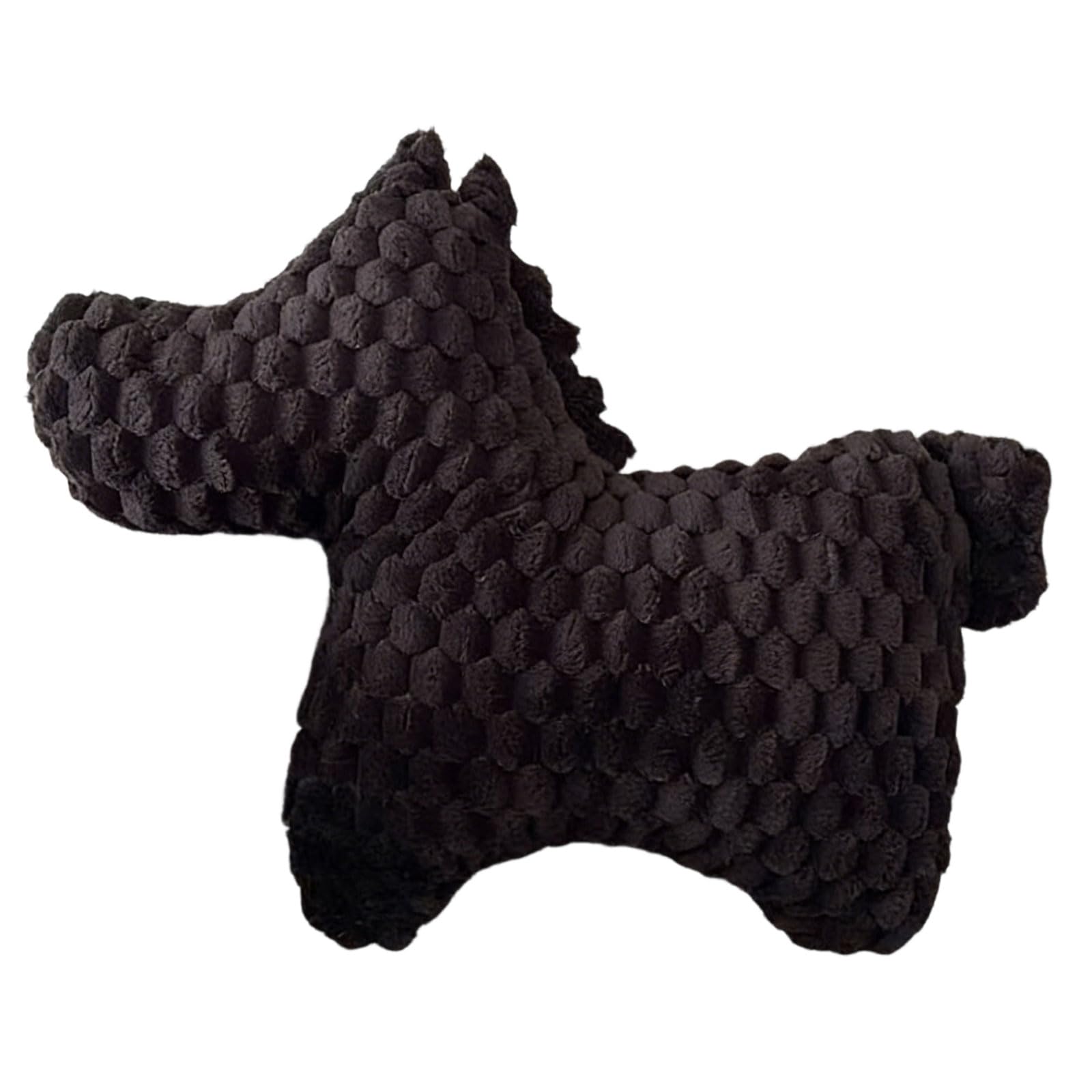ZBIianxer PP Cotton Filled Horse Furry Pillow Animal Stuffed Sofa Cushion Toy New Year Chinese Holiday Decorative Use Back Pillow