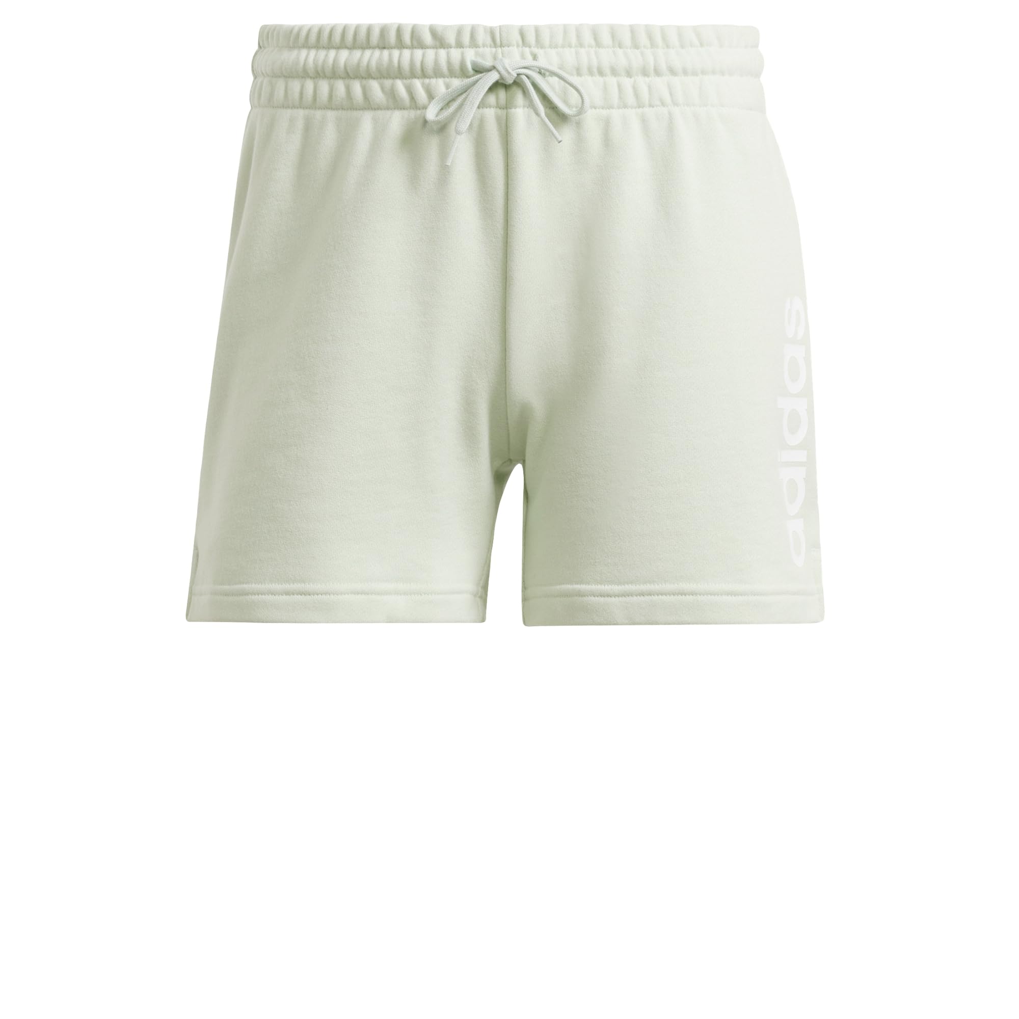 adidas Women's Essentials Linear French Terry Shorts, Linen Green, XS