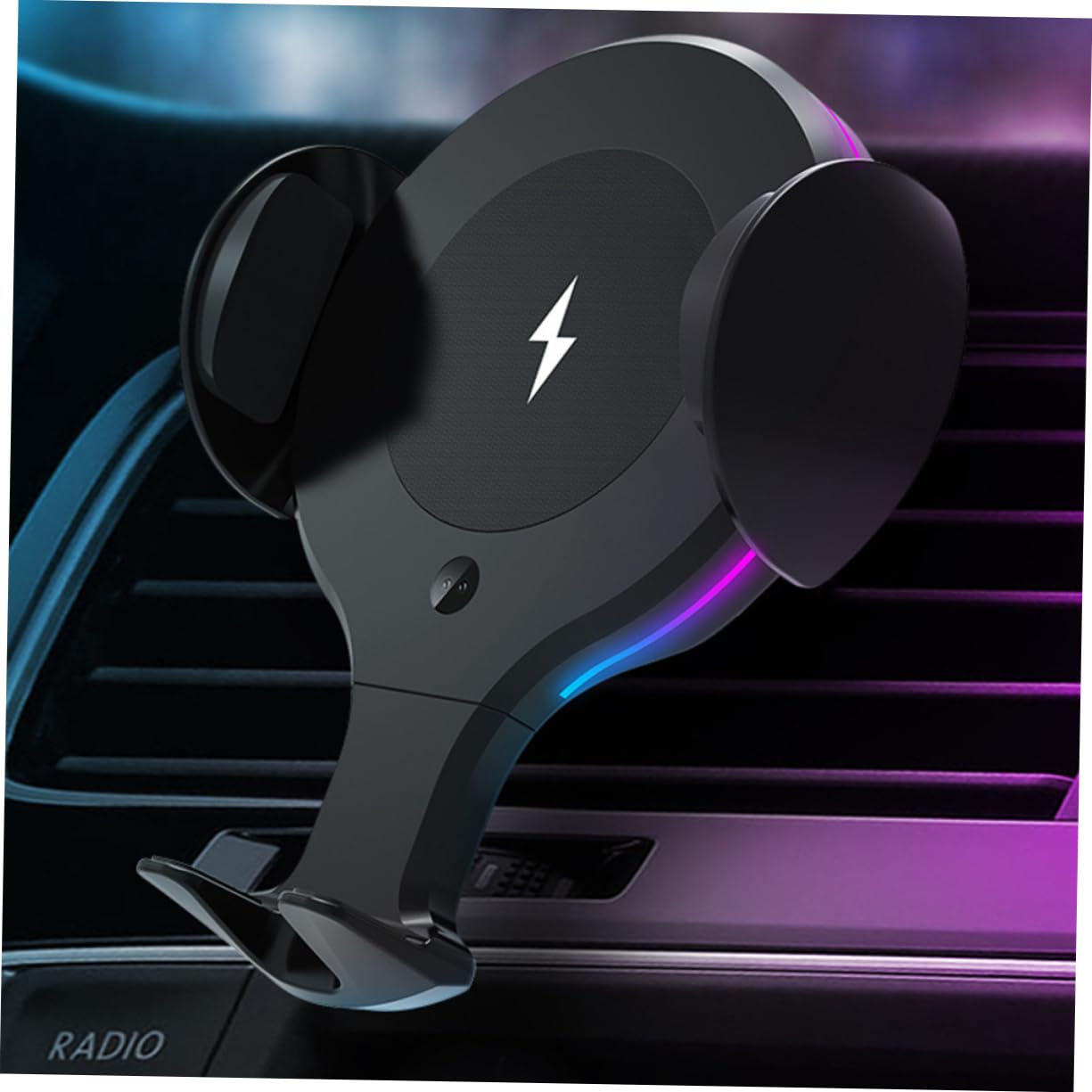 Mikinona Caricatore Telefono Auto Wireless 10w 5w Supporto Cellulare per Bocchetta Aria Rilevamento Automatico per Auto e Telefono