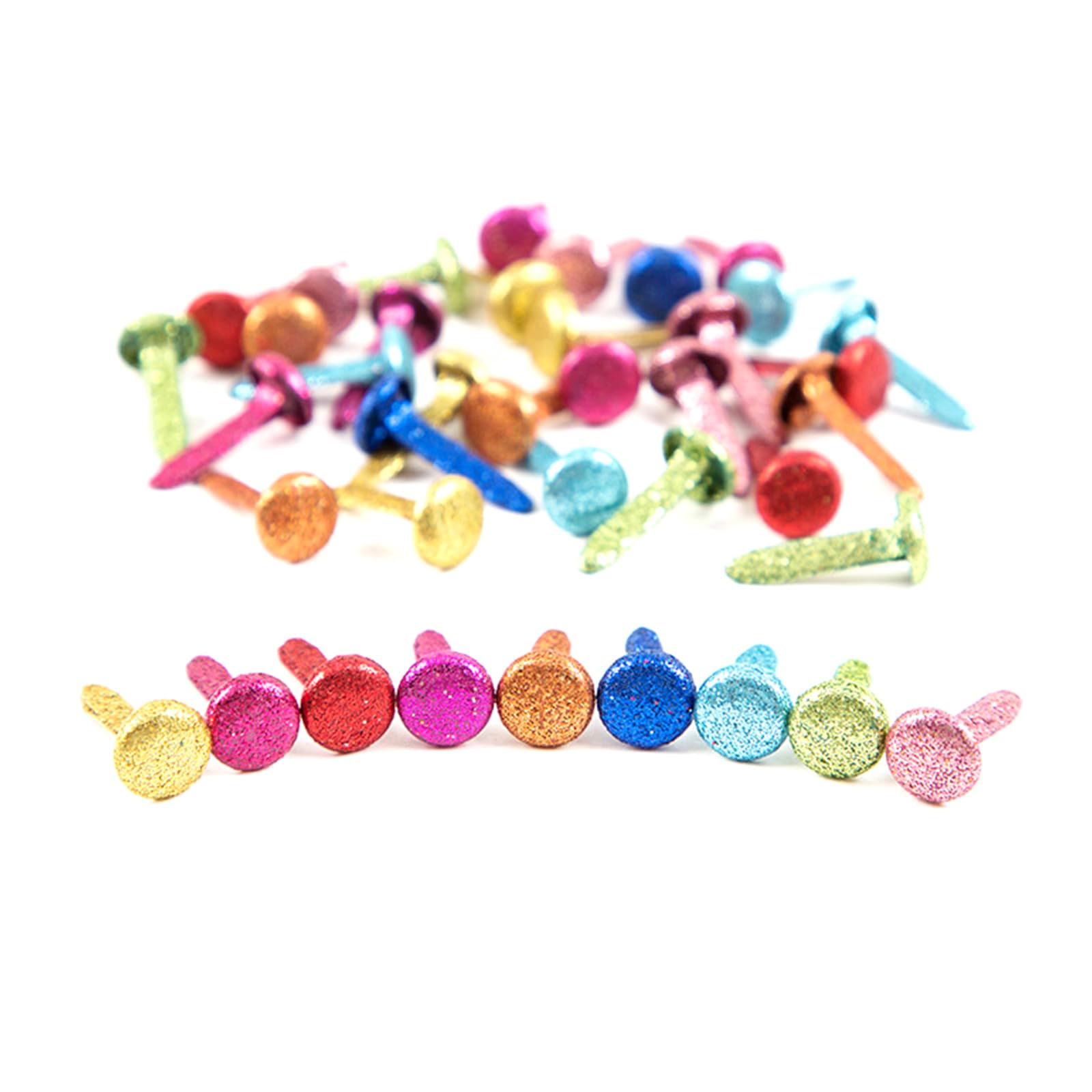 200 Mini Brads In Metallo Oro 8mm - Per Scrapbooking E DIY - Foto 9
