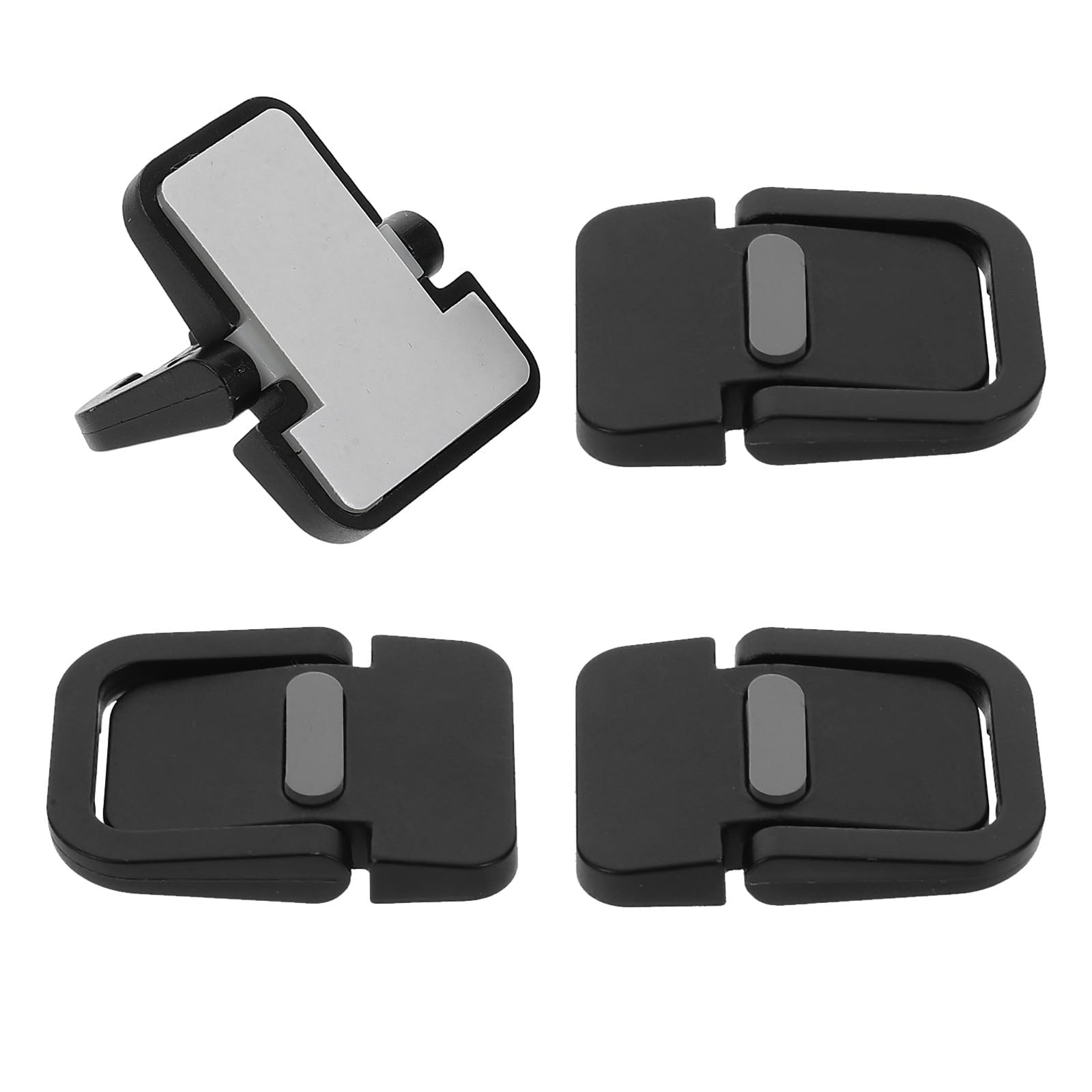 Invisible Laptop Stand 4pcs Abs Portable Cooling Laptop Riser with Height Adjustment for Desk Computer Keyboard Holder Black