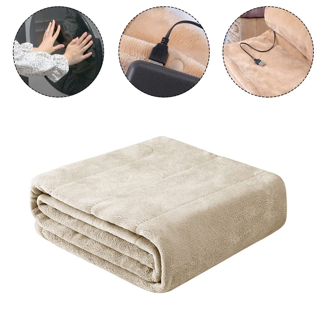 Coperta riscaldante elettrica USB in Flanella Lavabile per Mantenere Caldo Mantello per Viaggi all ' Aperto in Campeggio mantenendo Calda Coperta riscaldante elettrica USB