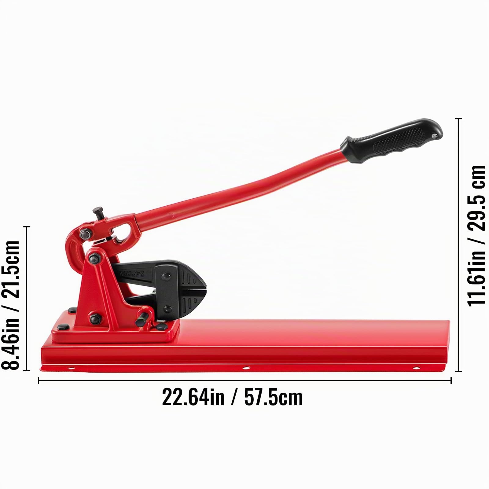 VEVOR Alicates de Engarzado de Banco Con Cabezal de Engarzado Cortador de Cables Manual de Acero de Aleación para Manguera de 1,58-5 mm para Construcción de Cables, Taller de Mantenimiento