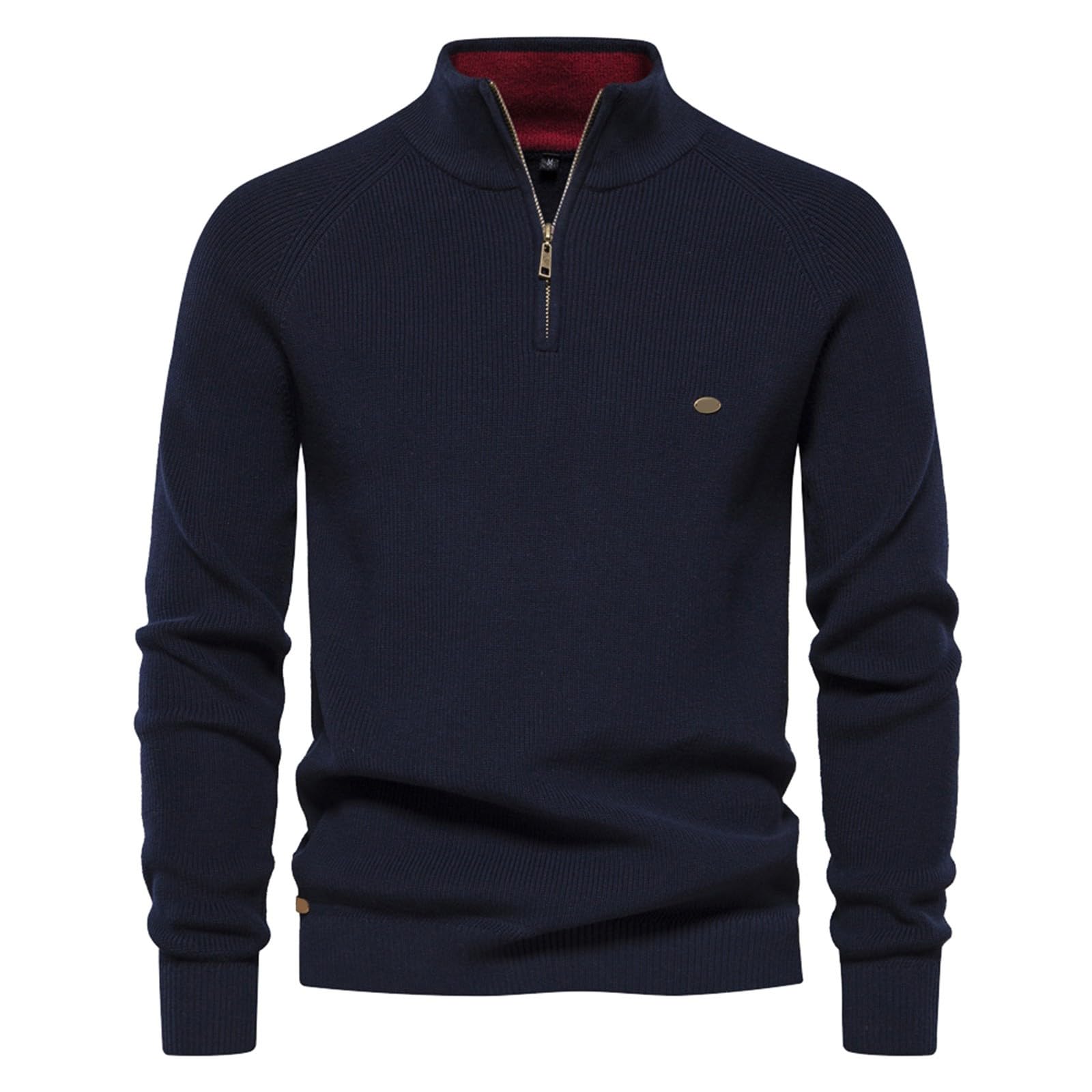 Genérico Jerséis Cuello Alto Hombre, Jersey Hombre Invierno Rebajas Moda Casual Camisas Basic Tops Manga Larga Suéter Otoño E Invierno Otoño Básico Business Moda Suave Pulóver