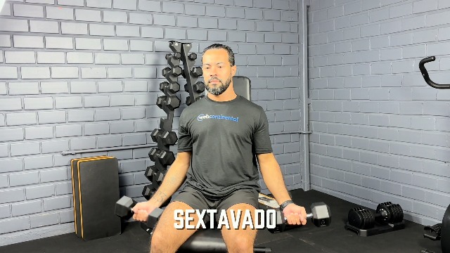 Par Halteres 5kg + 5kg Dumbbell Sextavado Emborrachado