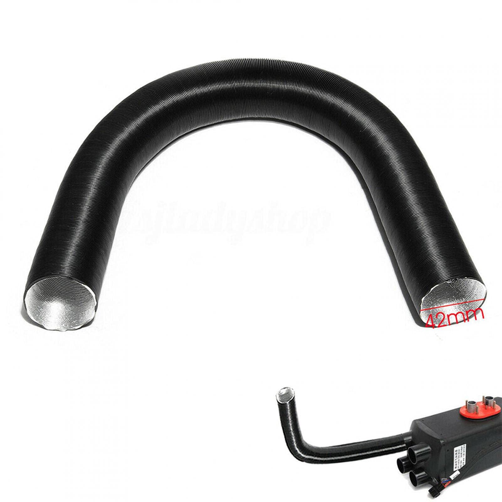 JJSCHMRC Heater Duct Hose, 42/60/75mm Warm Heater Parking Combustion Repair Spare Ripple Air Inlet Pipe Car Air Ducting Hose Vent Warm Heater Duct Pipe(size:42mm)