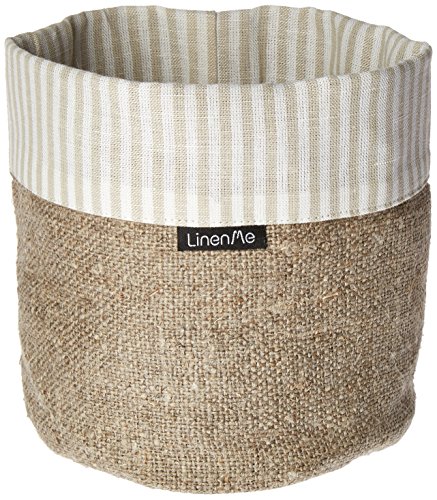 LinenMe Lino Lara algodón Cesta Cover