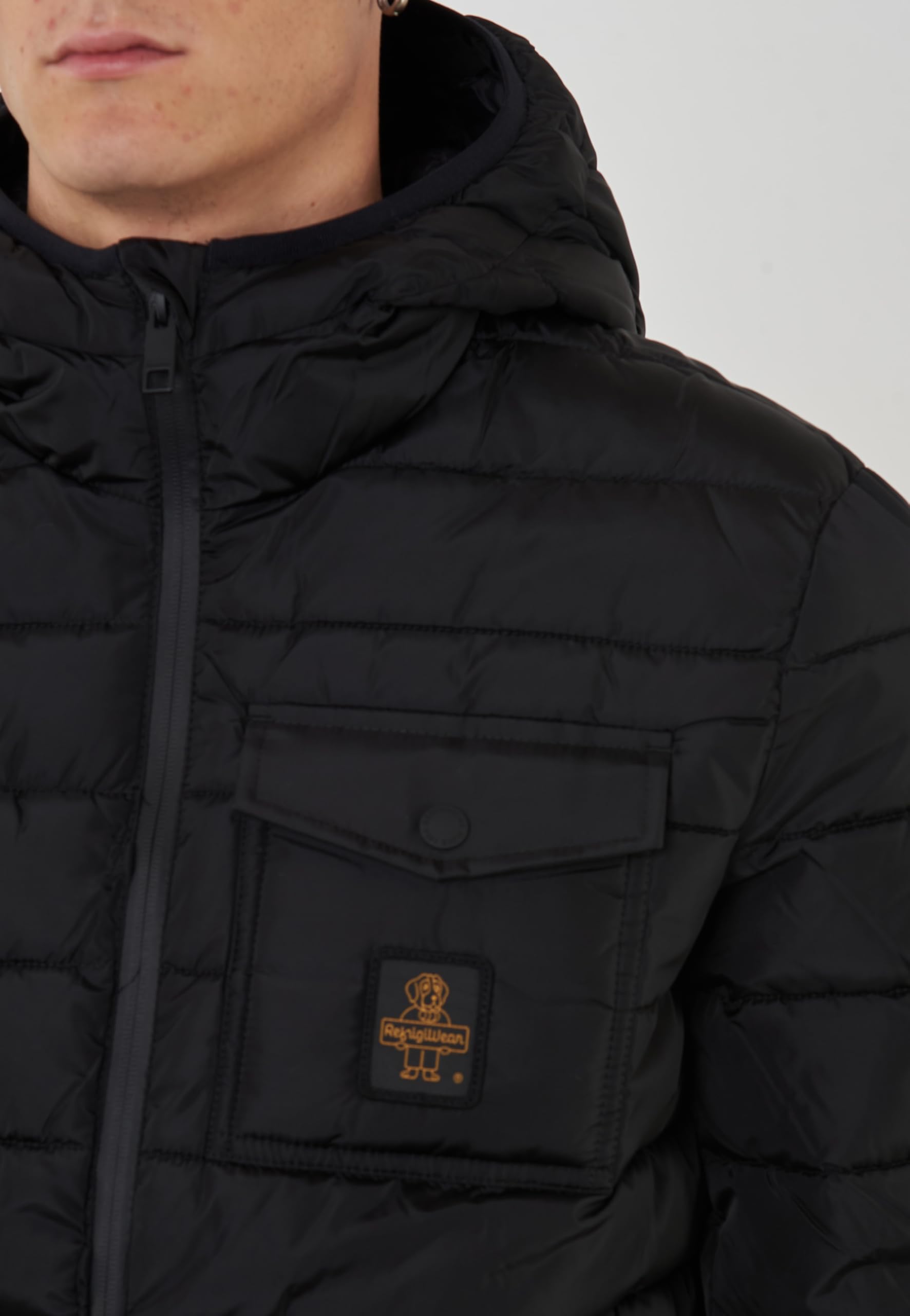 RefrigiWear Piumino Uomo Modello Josh Nero