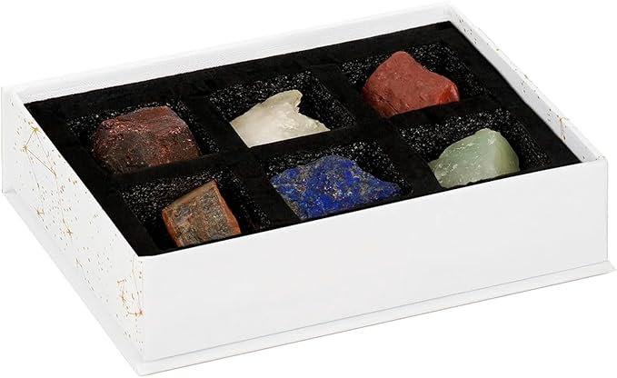 KARMA AND LUCK Humble Altruist Virgo Zodiac Crystal Box – Earth Sign Healing Crystals for Balance, Mindfulness & Growth – Astrology Birthday Gift