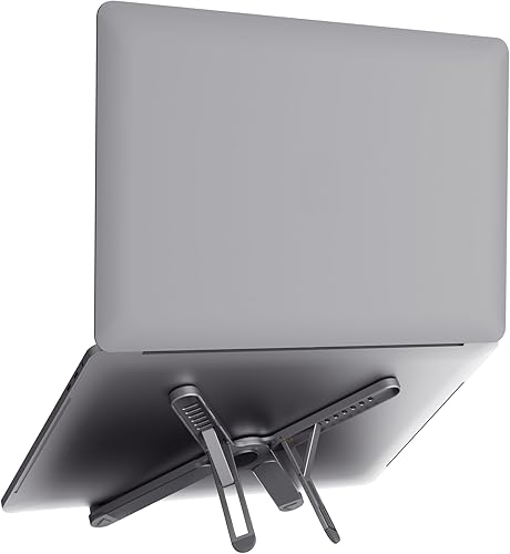 Miniatura 12 de Trust Macy - Soporte plegable para laptop, 17.3 pulgadas, aluminio, plegable, 7 niveles, altura ajustable para equipos de oficina en casa, MacBook