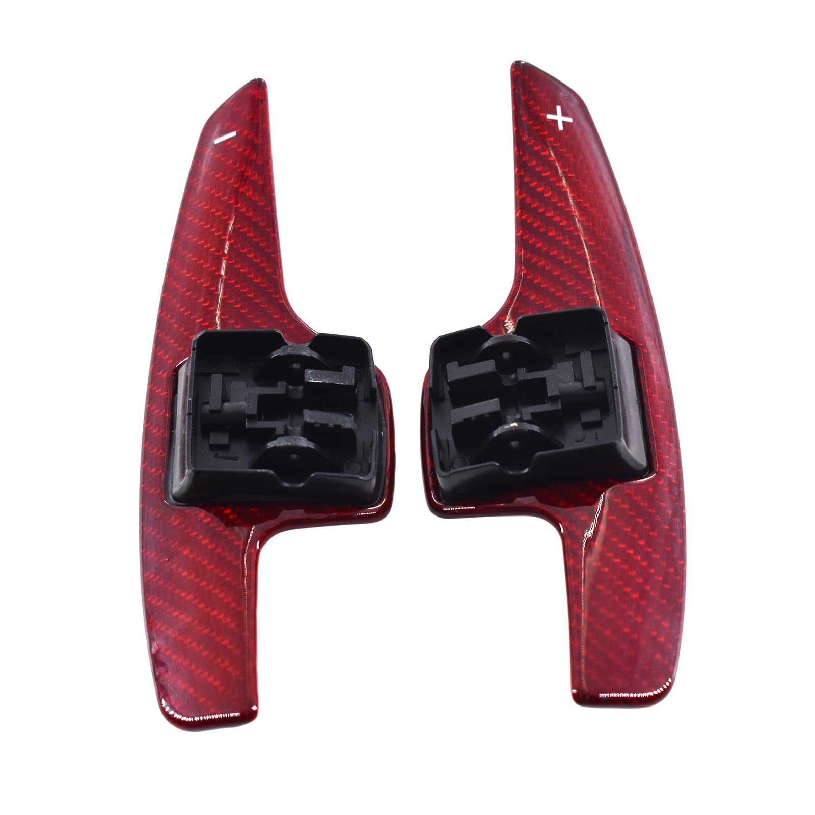 Carbon Fiber Replacement Steering Wheel Shift Paddle Compatible with Chevrolet Camaro Chevrolet Corvette C7 Car Accessories Steering Wheel Modification Gloss Red