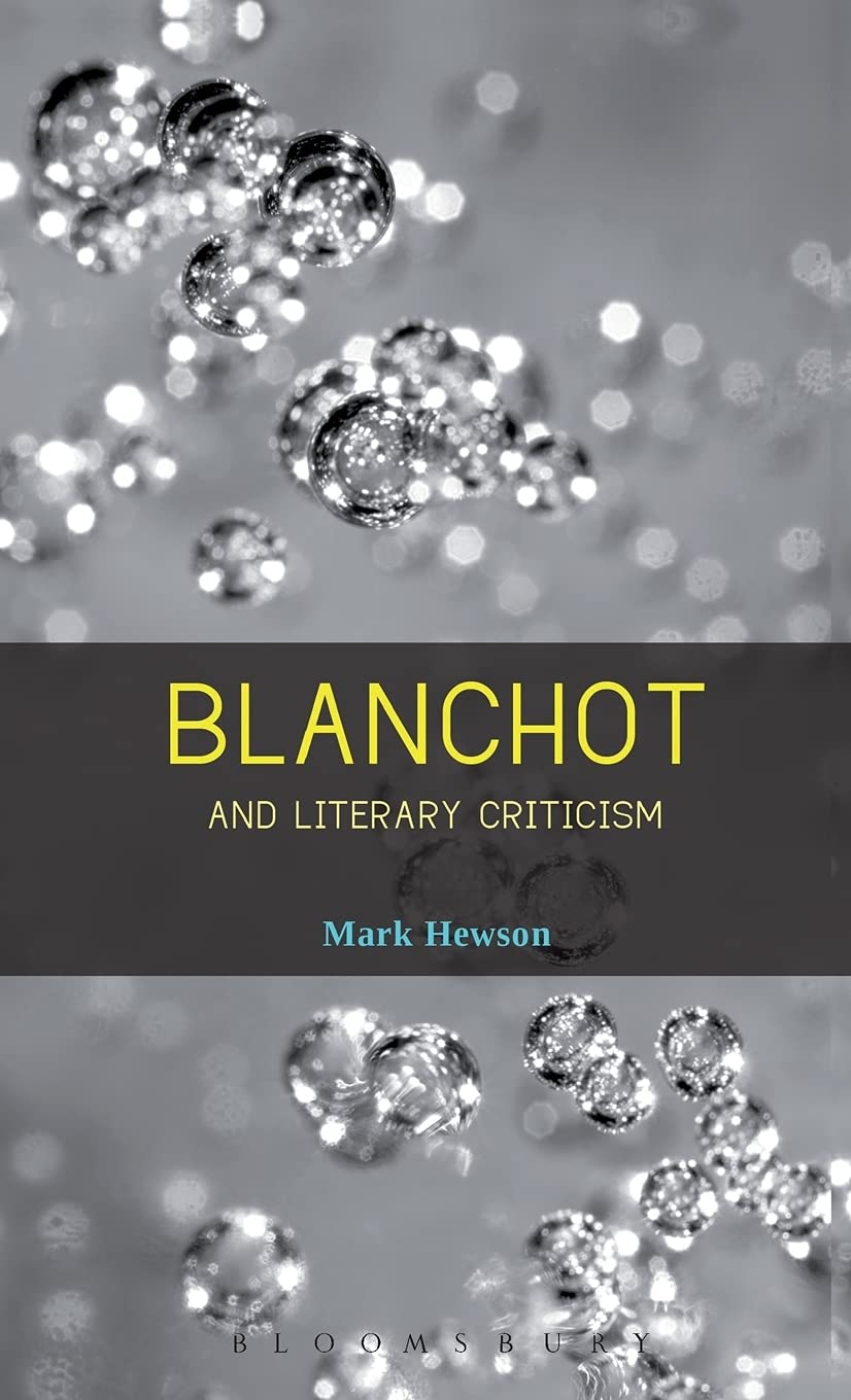 Buy Blanchot and Literary Criticism — BookShops.in