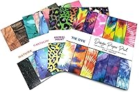 Vista 6 de Papel para álbum de recortes de 12 x 12 pulgadas, 24 hojas de papel para álbum de recortes para manualidades, cartulina de impresión de un solo