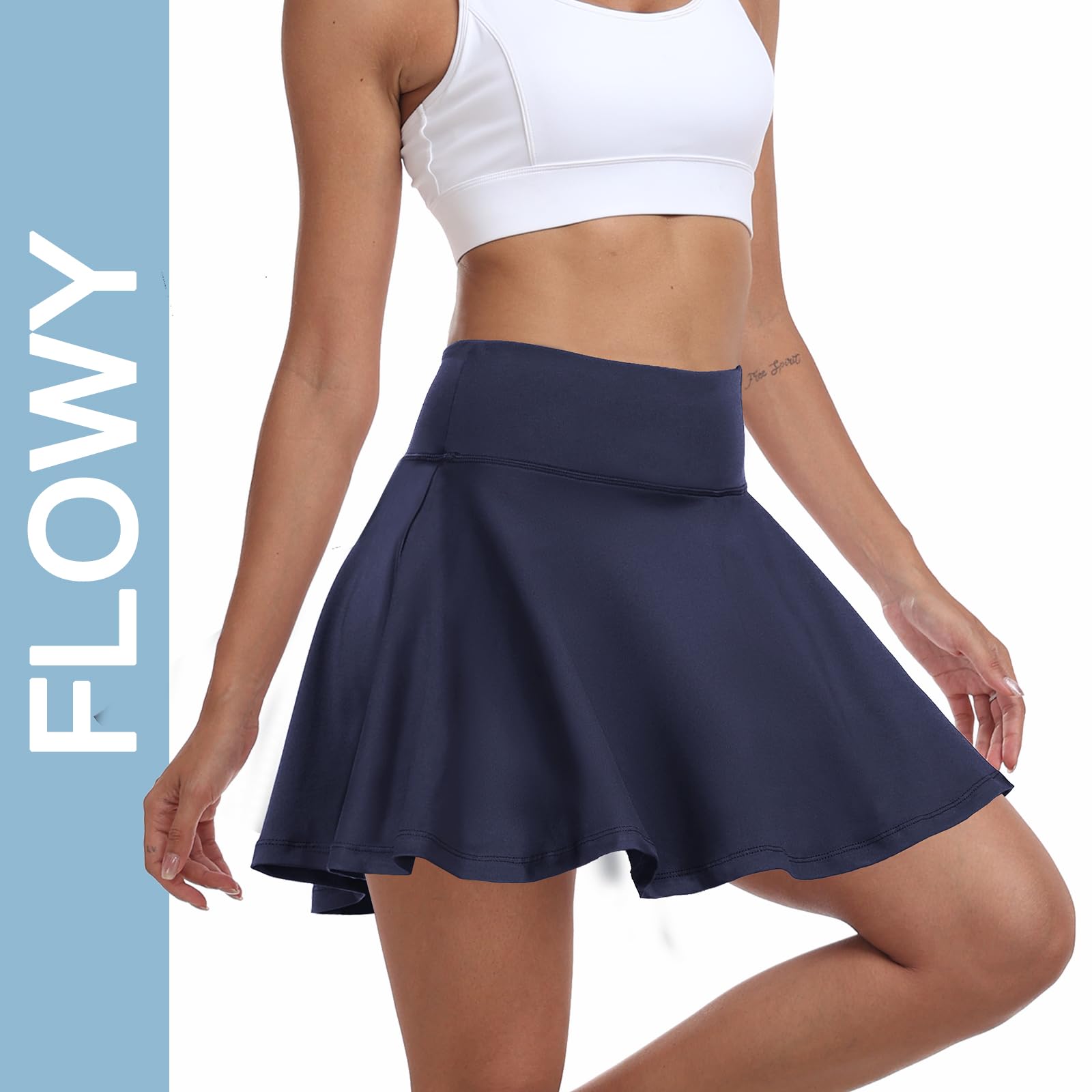 GGOV Pleated Jupe de Tennis Femme